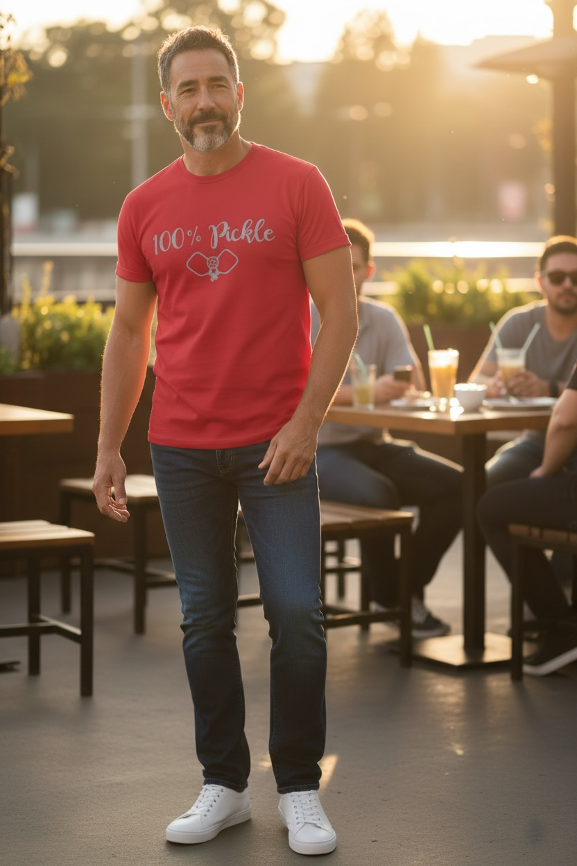 TaeyoBox 100% pickle Cotton Men's T-Shirts